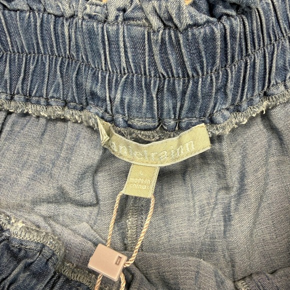 DR2 by Daniel Rainn Jeans Women's Large Blue Denim Wide Paperbag Waist Tie Waist - Picture 7 of 15